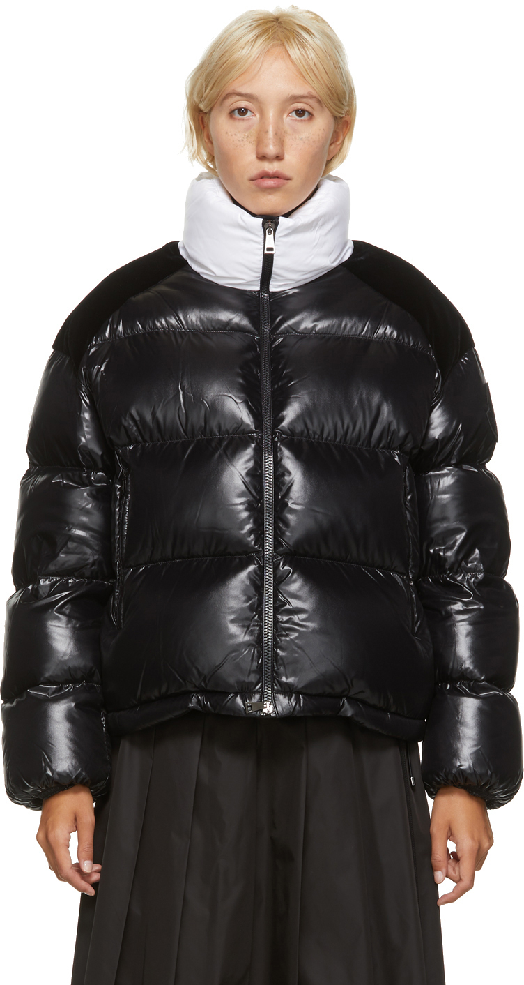 Moncler: Black Down Chouelle Jacket | SSENSE