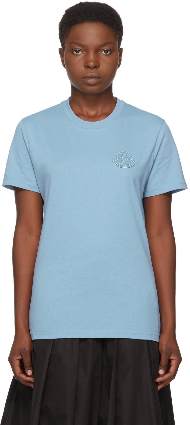 blue moncler t shirt