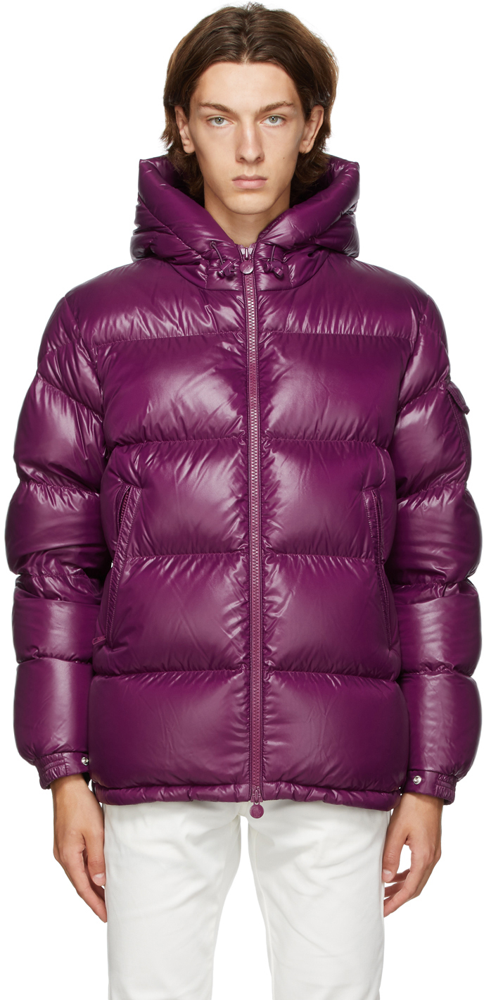 moncler purple down jacket