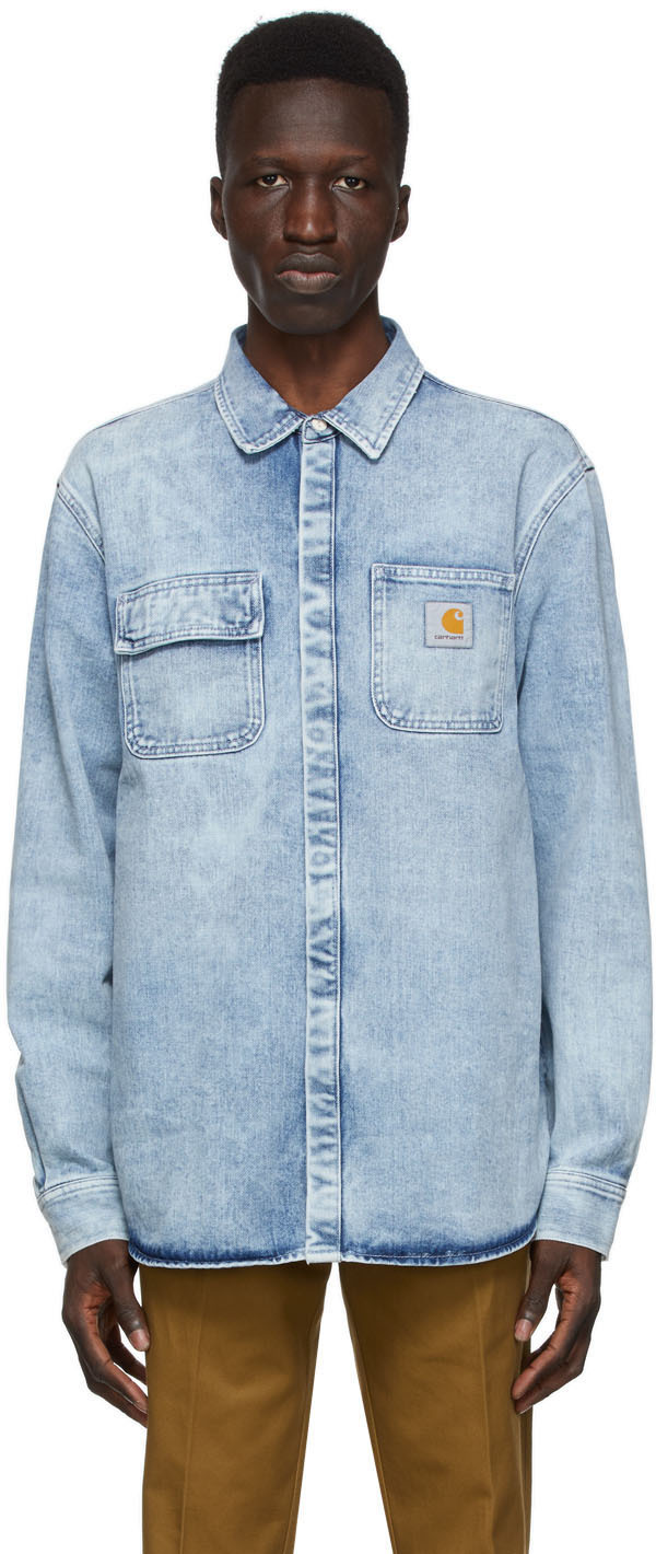 carhartt denim work shirts