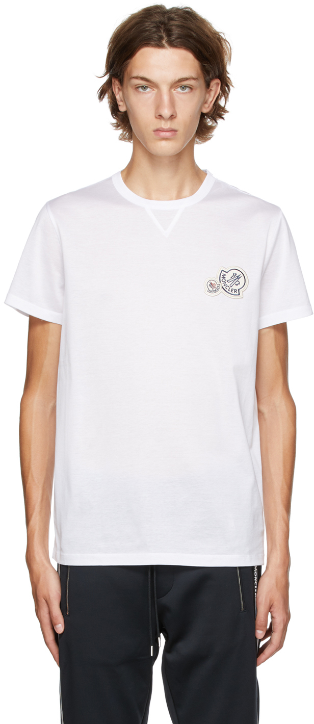 Moncler White Logo T-Shirt