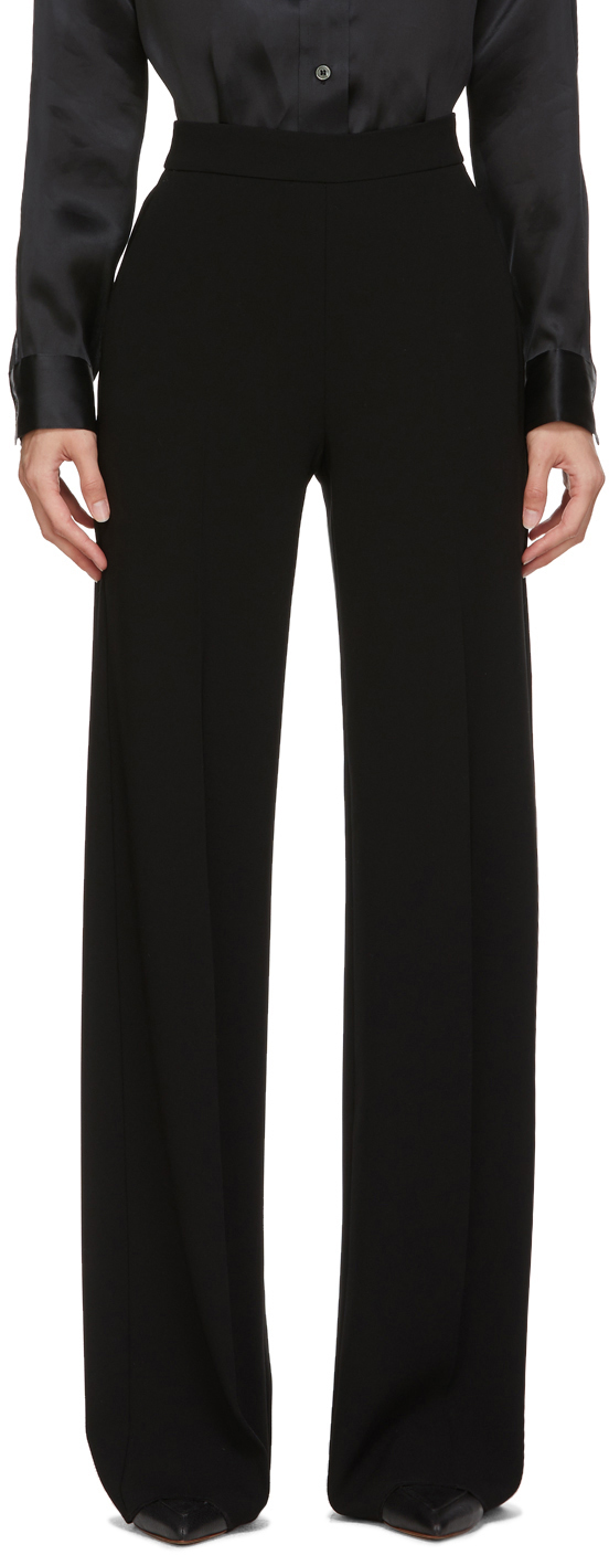 Max Mara: Black Tundra Trousers | SSENSE