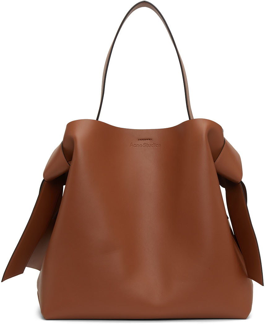 Acne Studios: Brown Maxi Musubi Tote | SSENSE