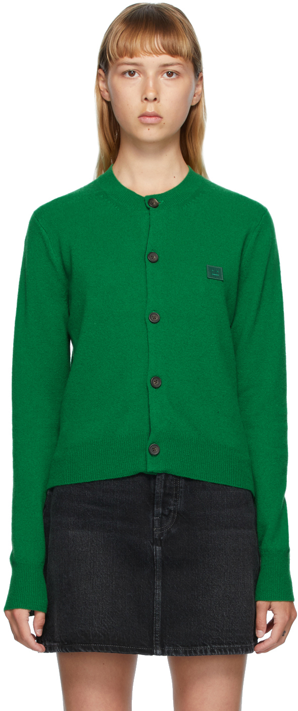 acne studios green sweater