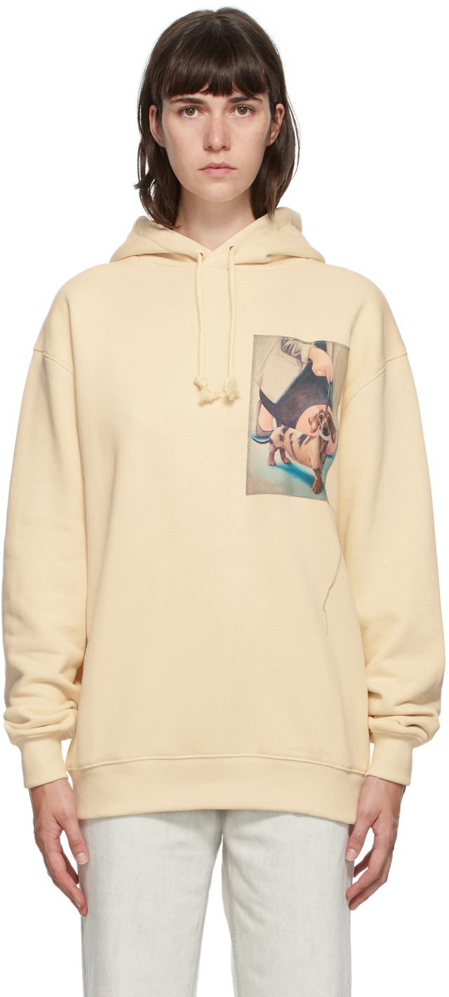 acne studios white hoodie