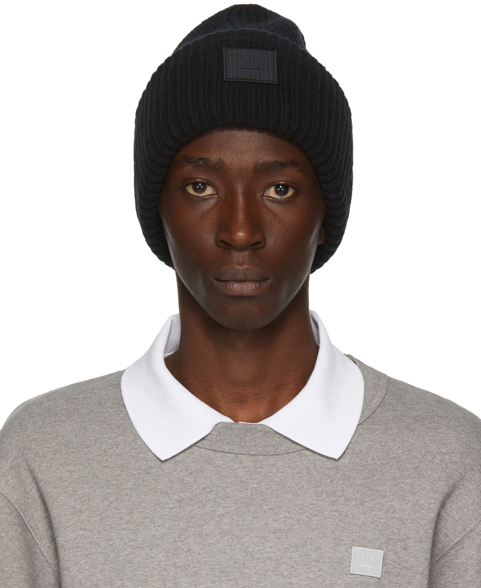 acne studios black beanie