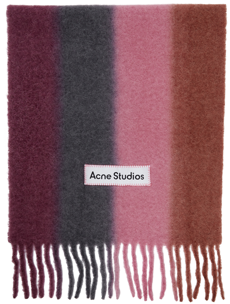 acne studios pink scarf