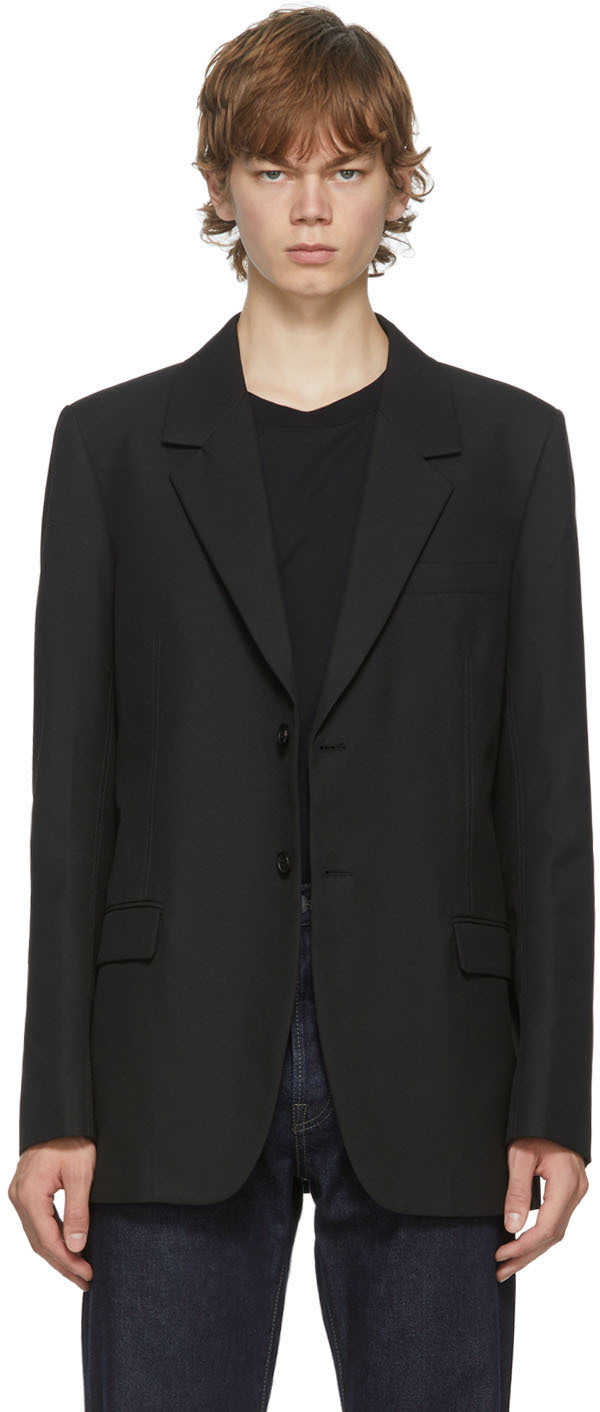 acne studios black blazer