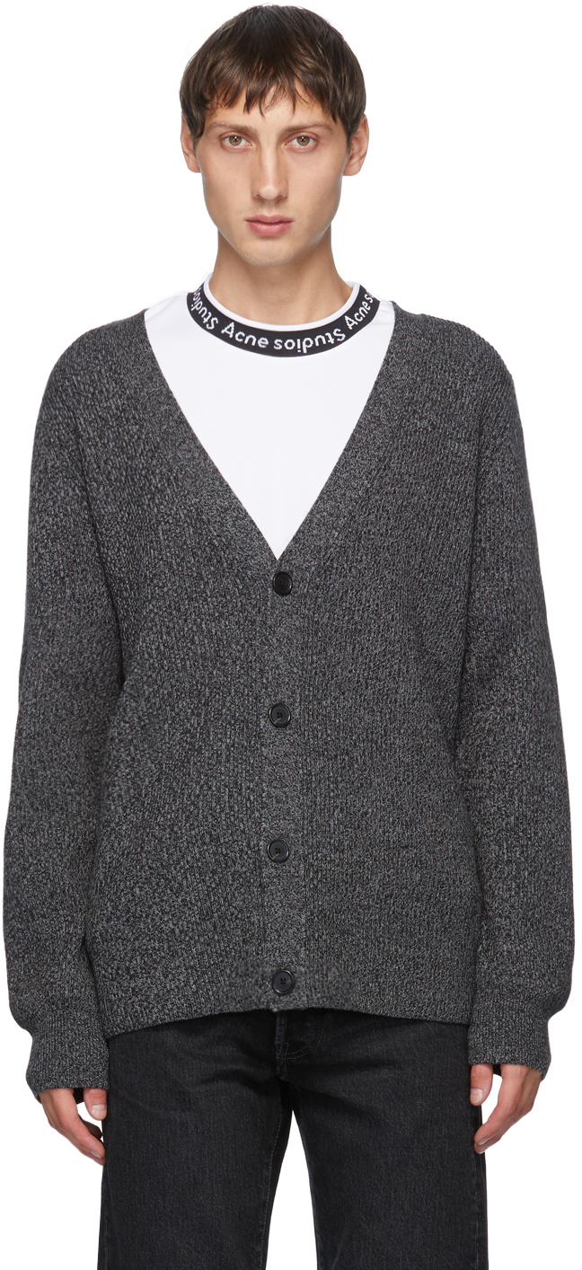 mohair ribbed cardigan
