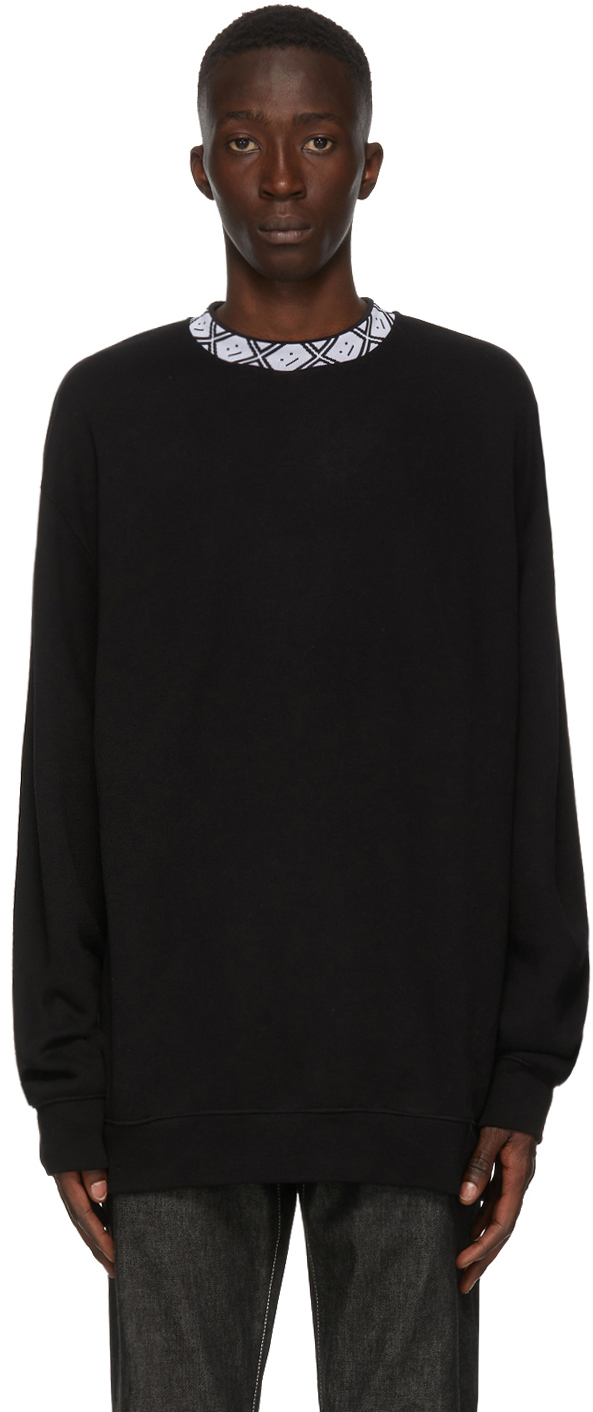 acne studios neck logo sweatshirt