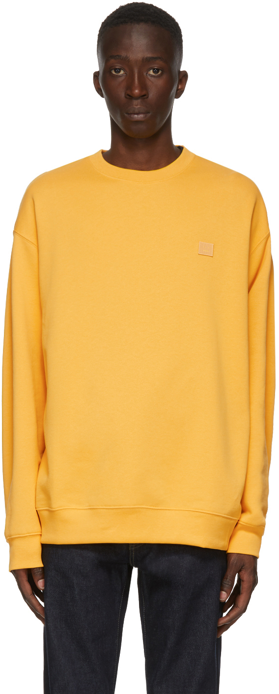 yellow oversized sweatshirt