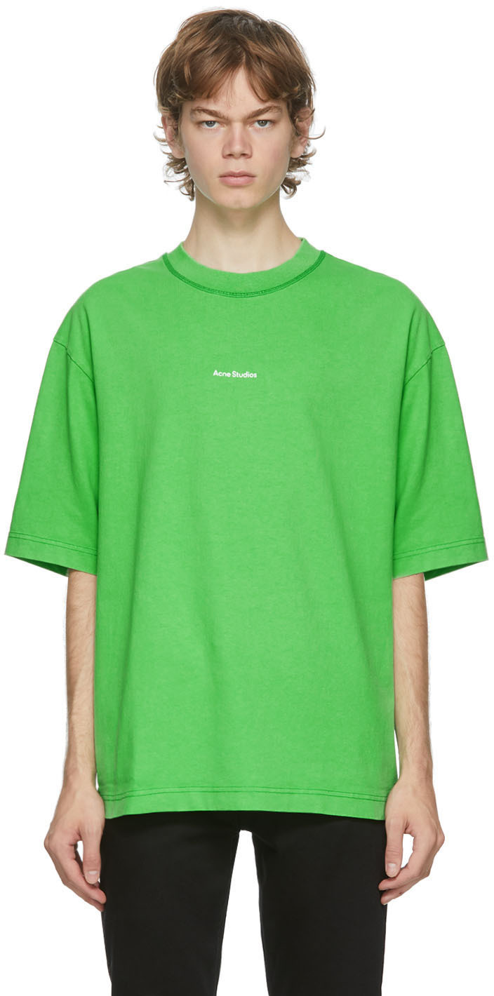 acne studios green t shirt
