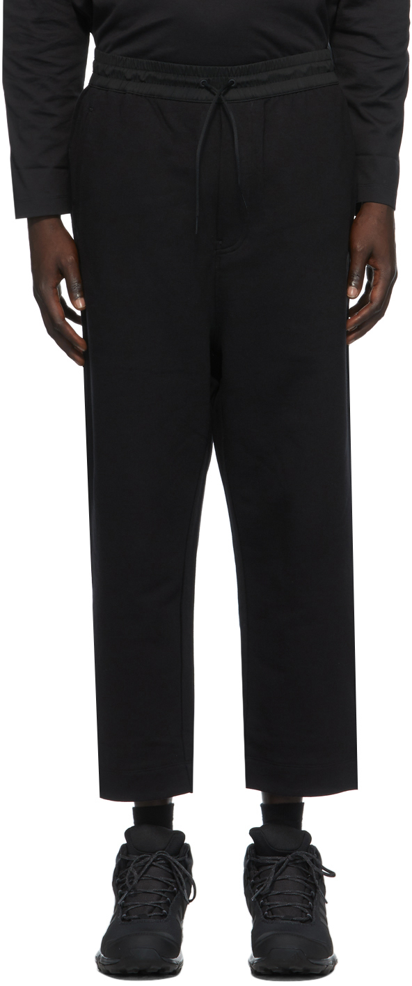 Y-3: Black Classic Cropped Lounge Pants | SSENSE Canada