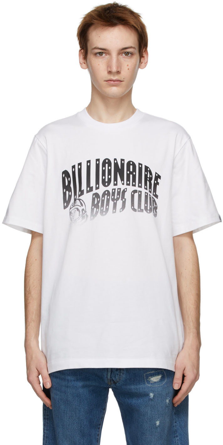 SSENSE Exclusive White Logo T-Shirt by Billionaire Boys Club on Sale