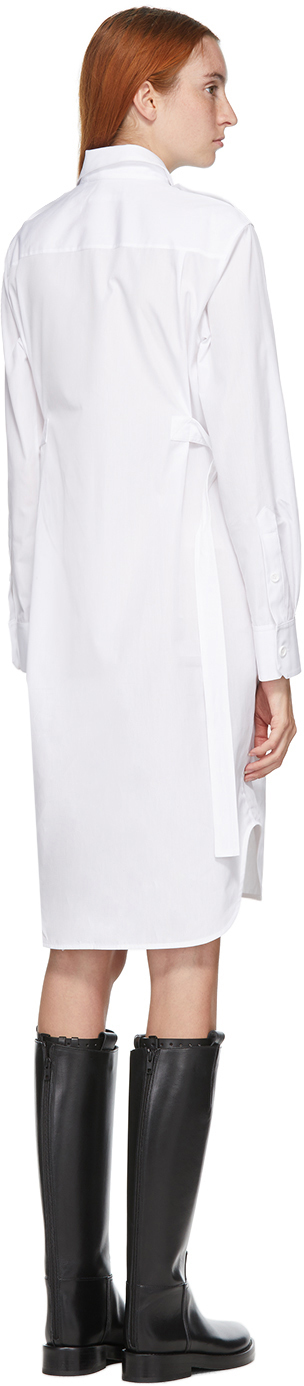 helmut lang white shirt dress