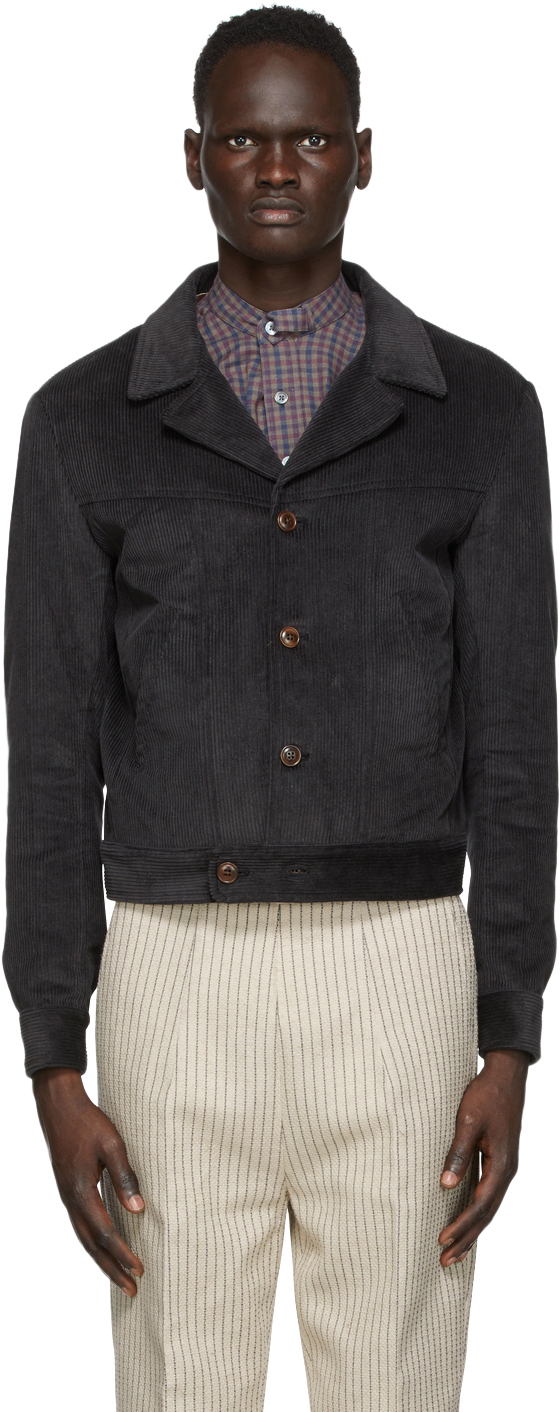 corduroy jacket grey