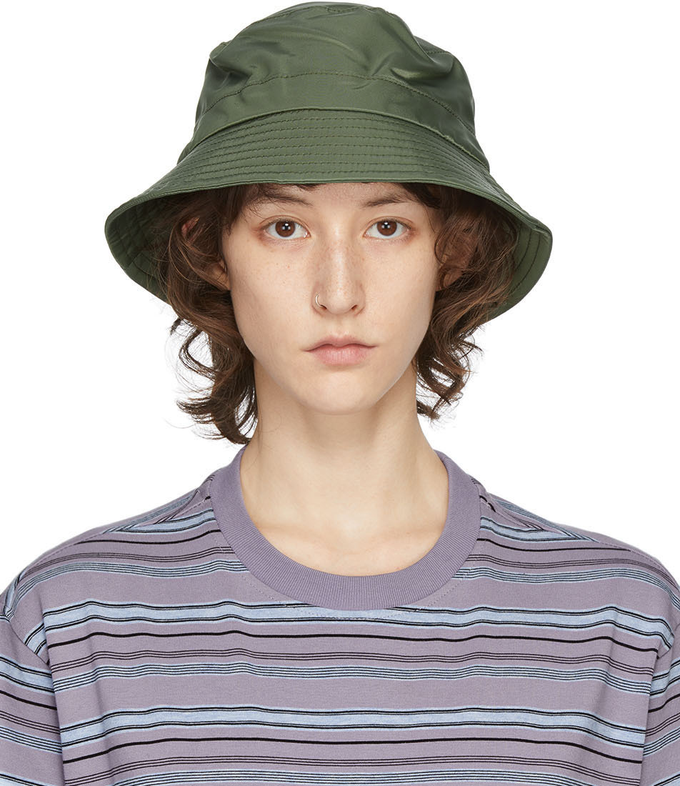 YMC: Khaki Bucket Hat | SSENSE