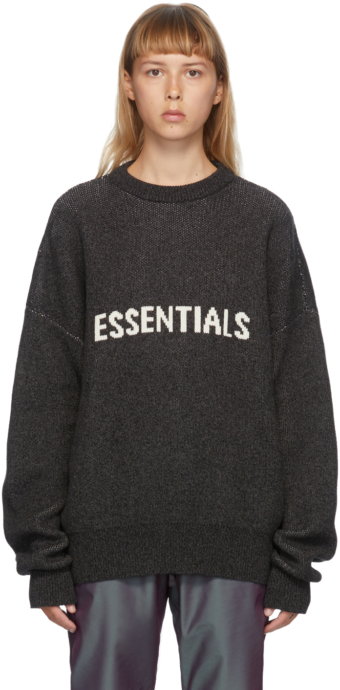 grey logo sweatshirt