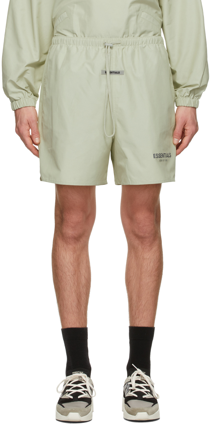 Essentials Green Volley Shorts SSENSE