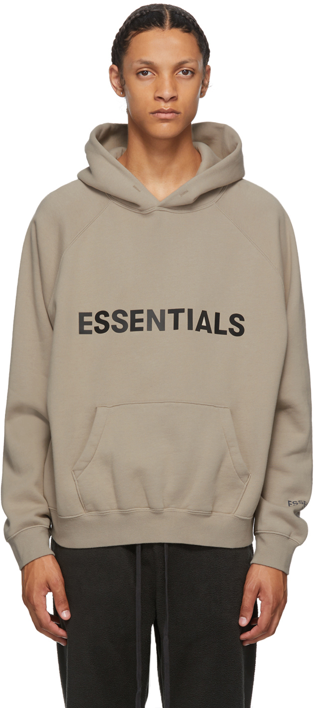 taupe color hoodie