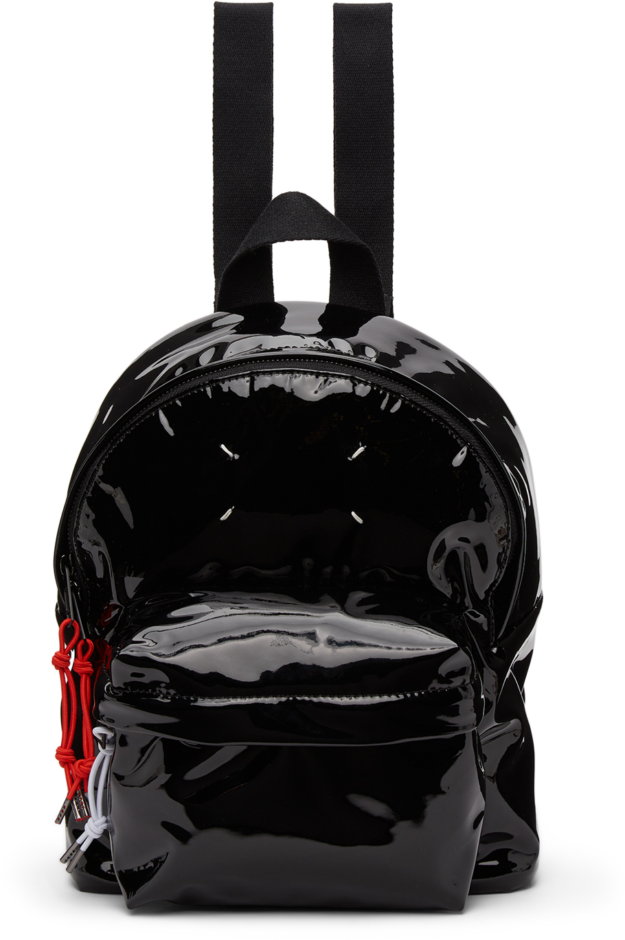 black shiny backpack