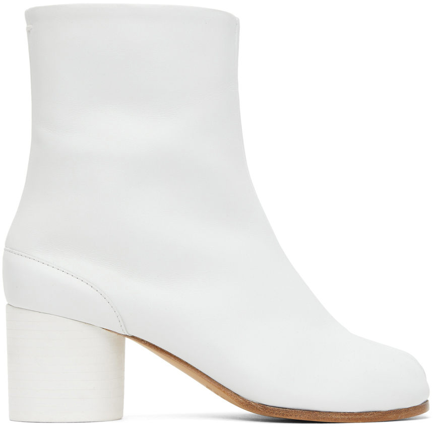 maison margiela tabi boots white