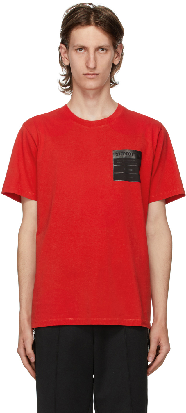 Red 'Stereotype' T-Shirt