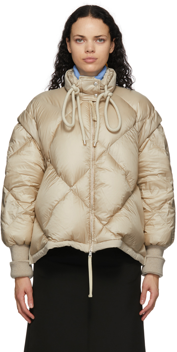 Moncler Genius: 2 Moncler 1952 Beige Francesca Jacket | SSENSE