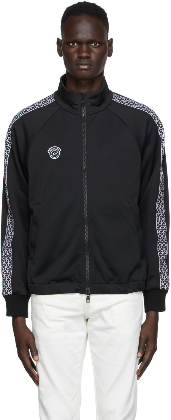 moncler black cardigan