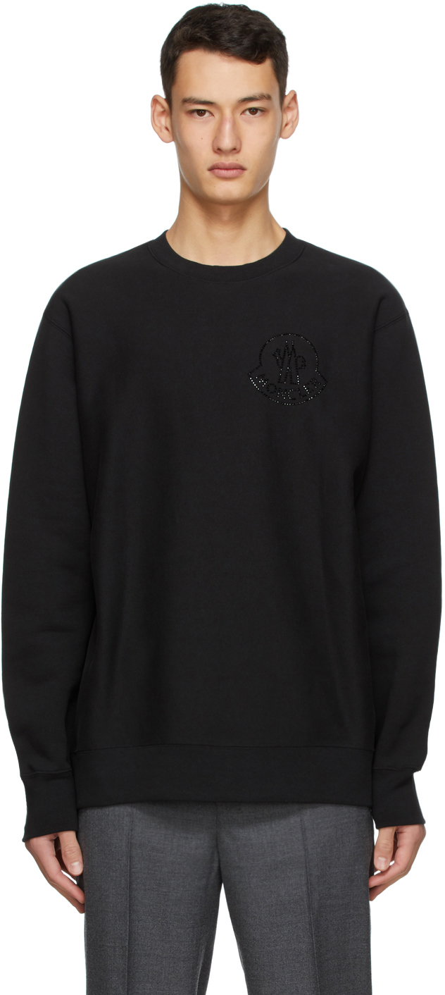 Moncler Genius 2 Moncler 1952 Black Fleece Logo Sweatshirt