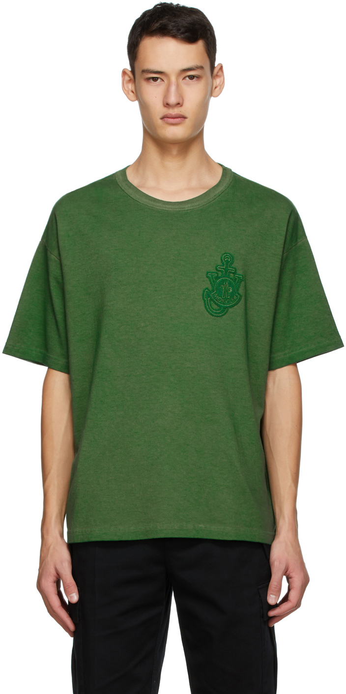 Moncler Genius 1 Moncler JW Anderson Green Logo T-Shirt
