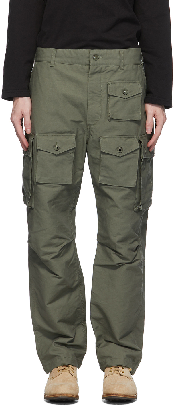 Engineered Garments: Khaki FA Cargo Pants | SSENSE