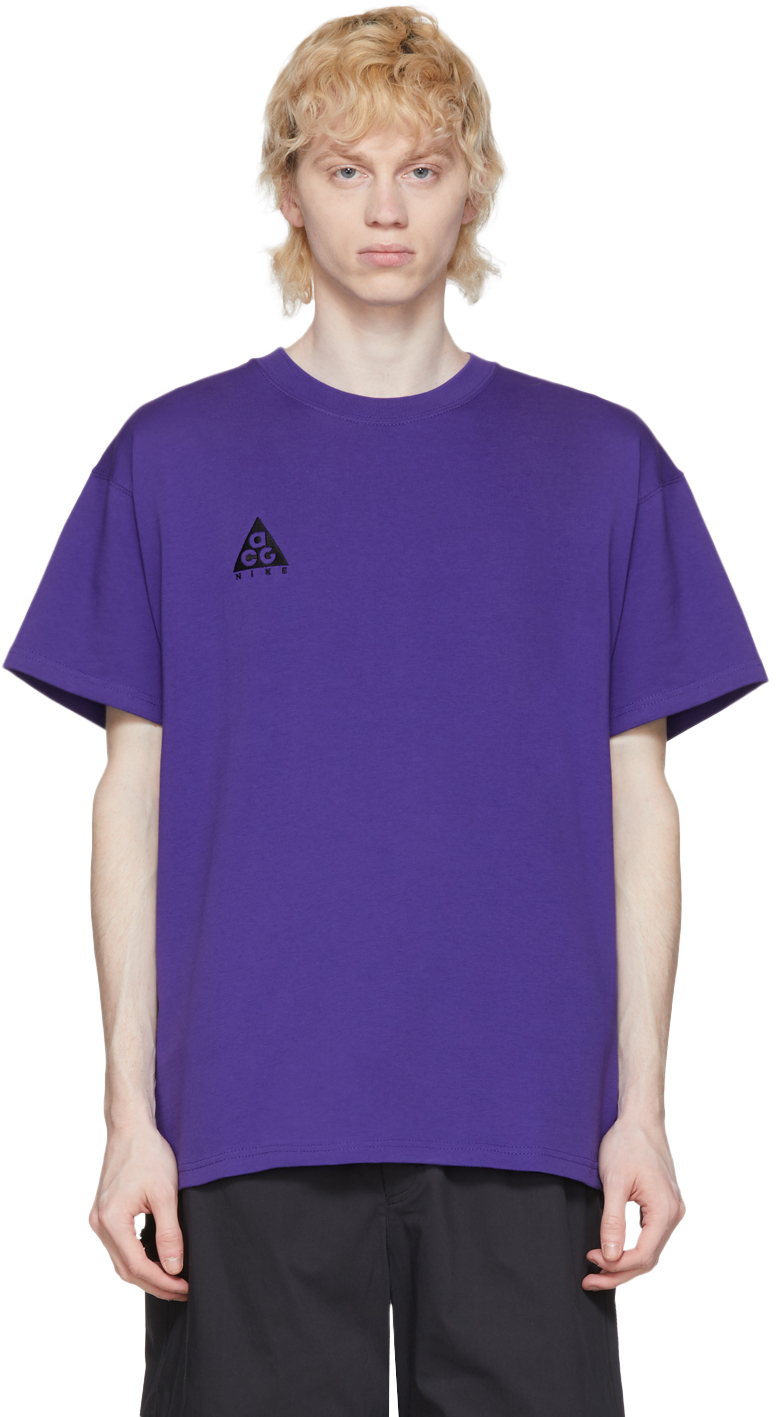 Autorisatie engineering Kennis maken Nike ACG: Purple Logo T-Shirt | SSENSE