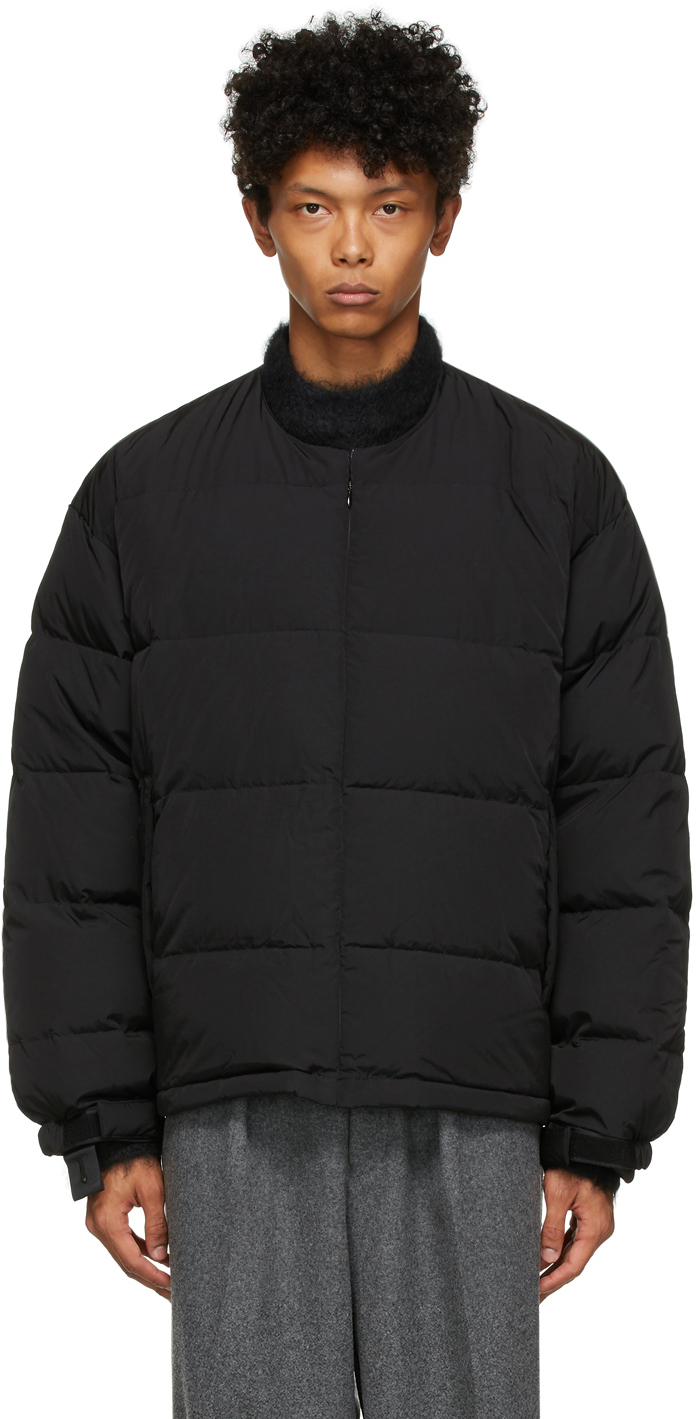 Fumito Ganryu: Black Down Liner Jacket | SSENSE Canada