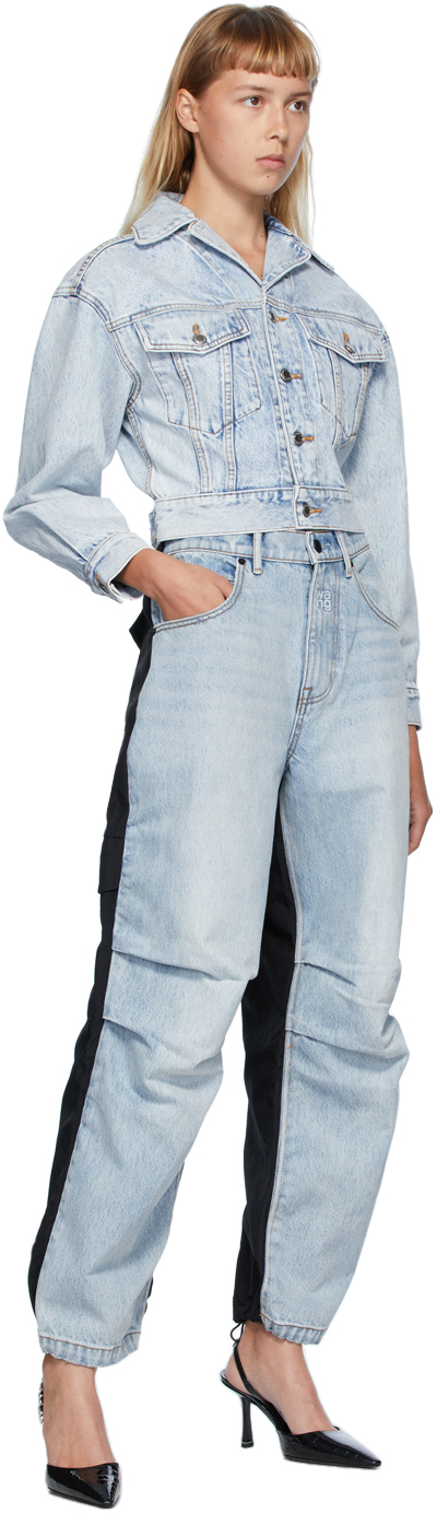 alexander wang jeans black and blue