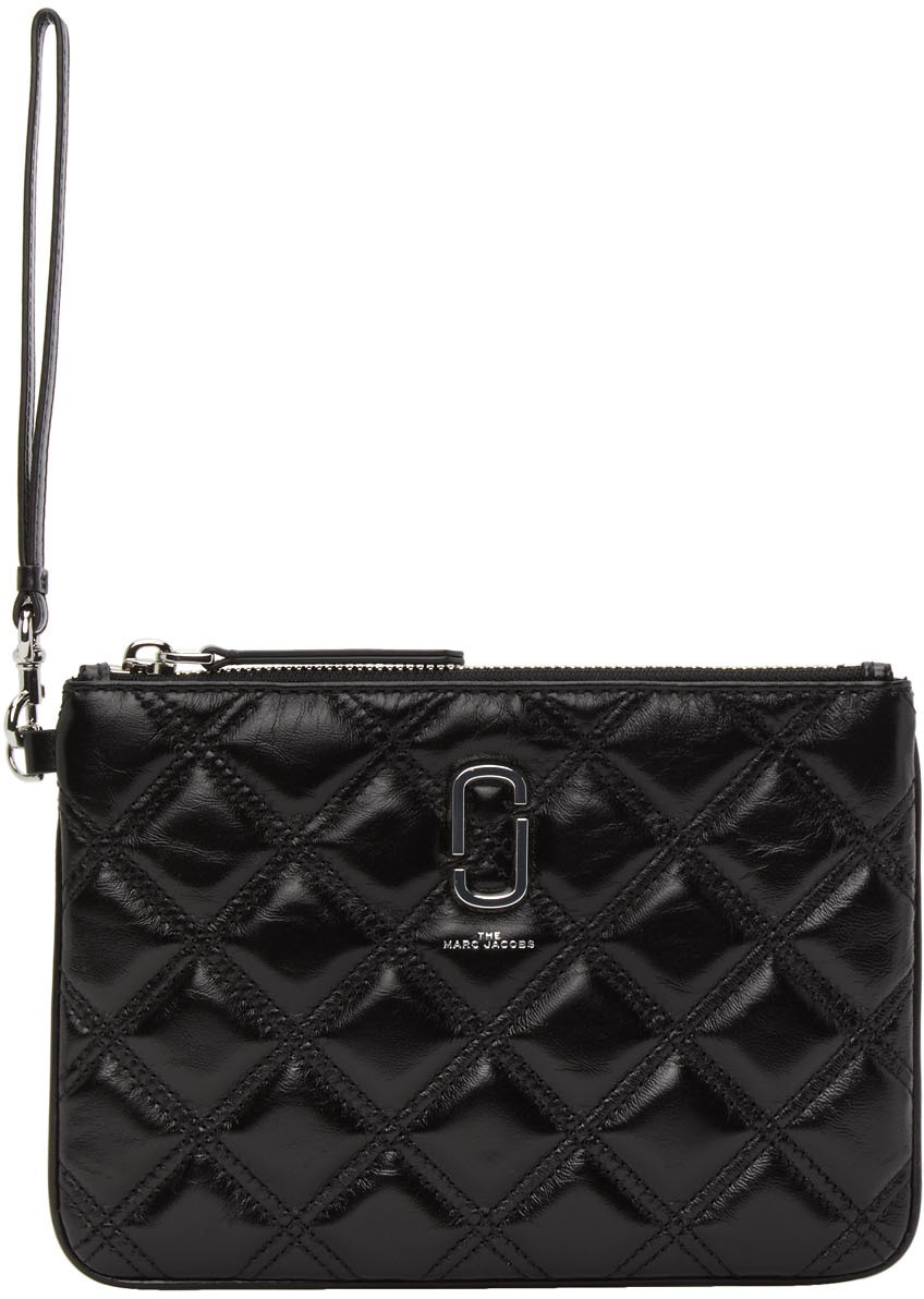 marc jacobs black quilted bag