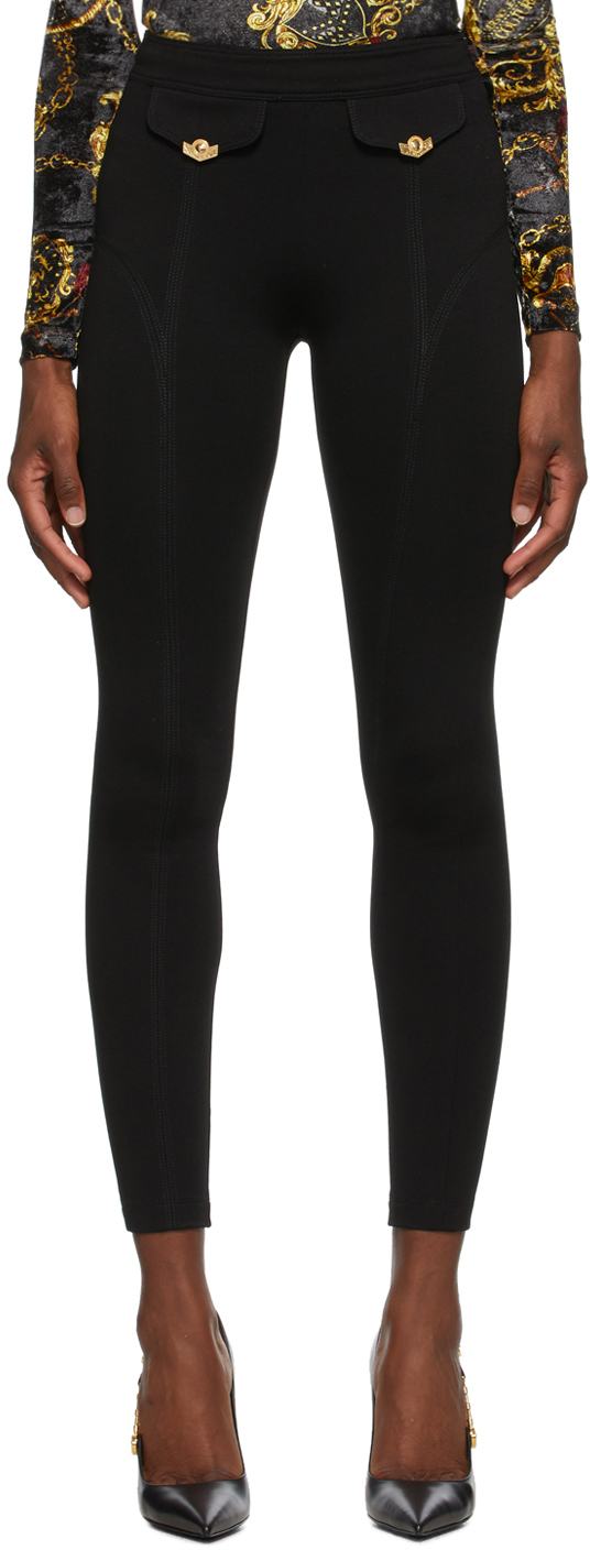 black skinny leg trousers