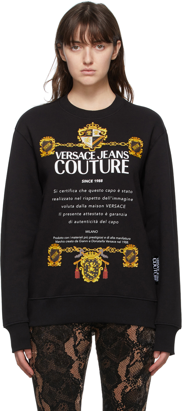 versace black sweatshirt