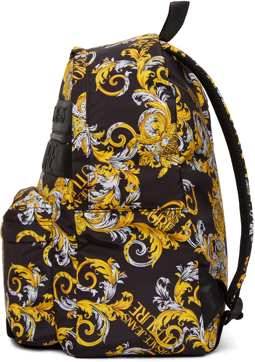 gold versace backpack