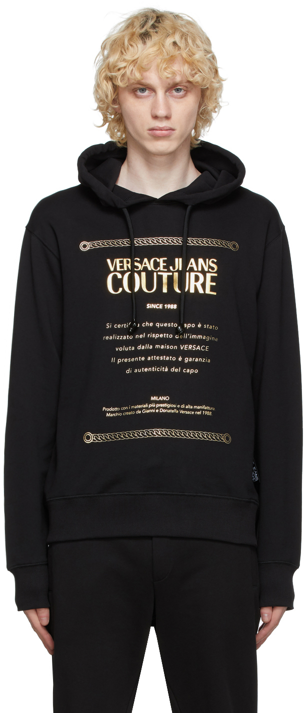 versace black hoodie