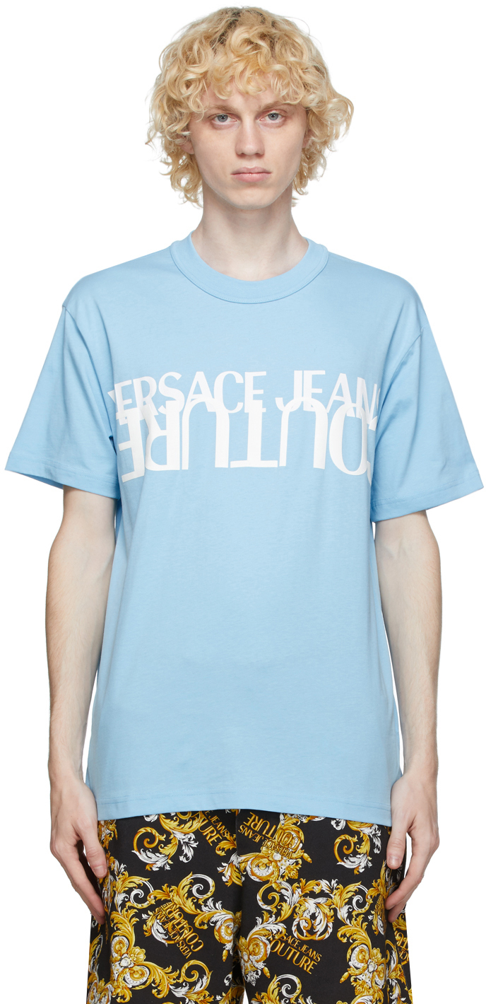 Versace jeans couture t shirt blue Outlet