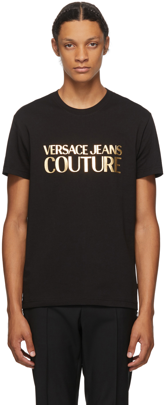 versace jeans foil logo t shirt