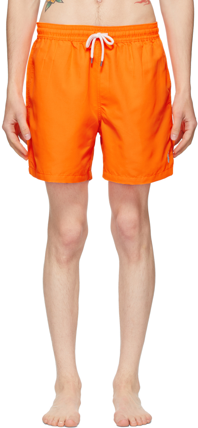 Orange Traveler Swim Shorts by Polo 