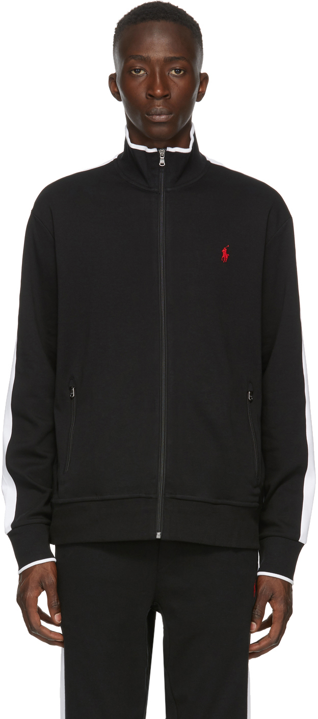 black polo jacket