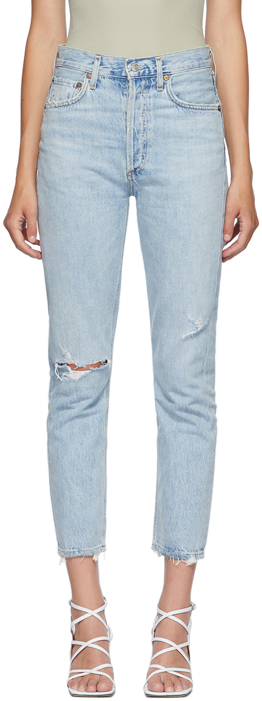 riley high rise straight crop jeans