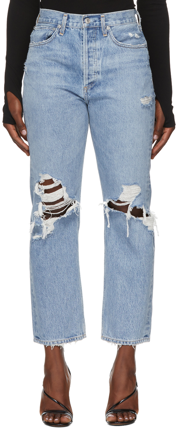 agolde 90s ripped jeans
