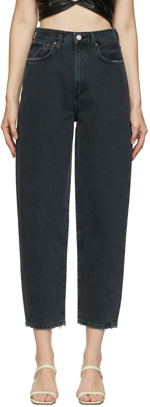 black balloon jeans