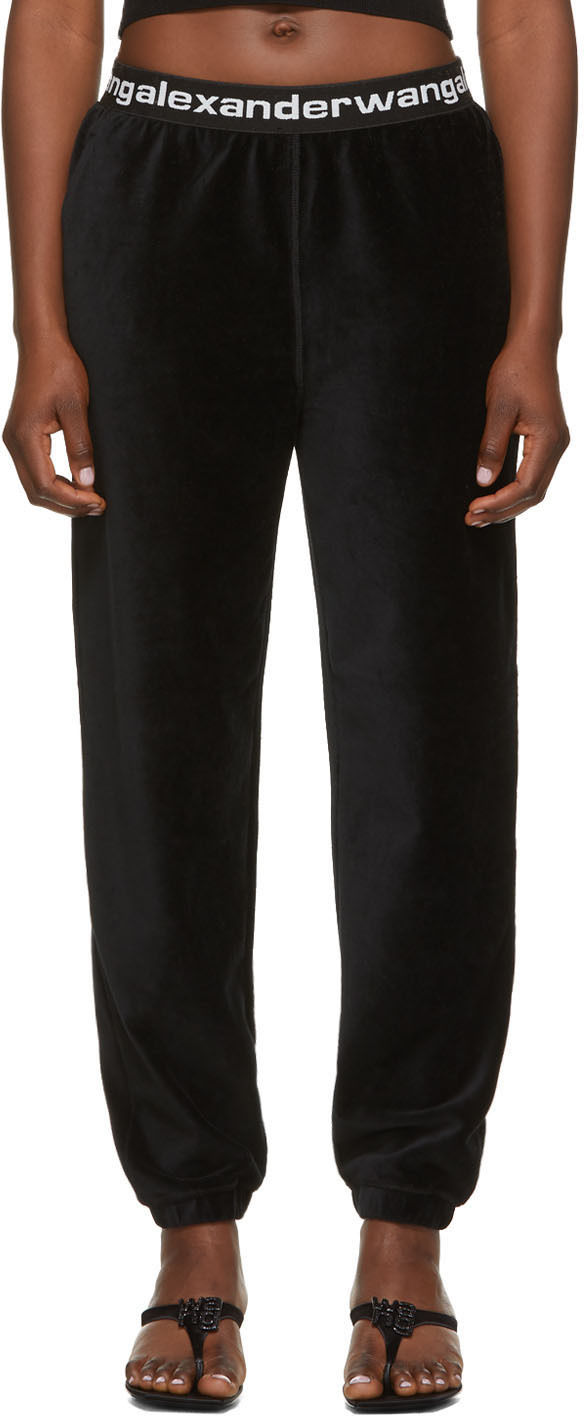 Black Corduroy Lounge Pants by 