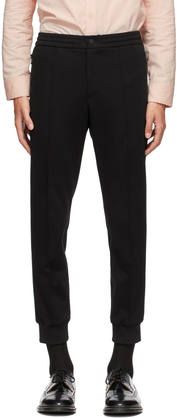 Solid Homme: Black Tricot Lounge Pants | SSENSE Canada