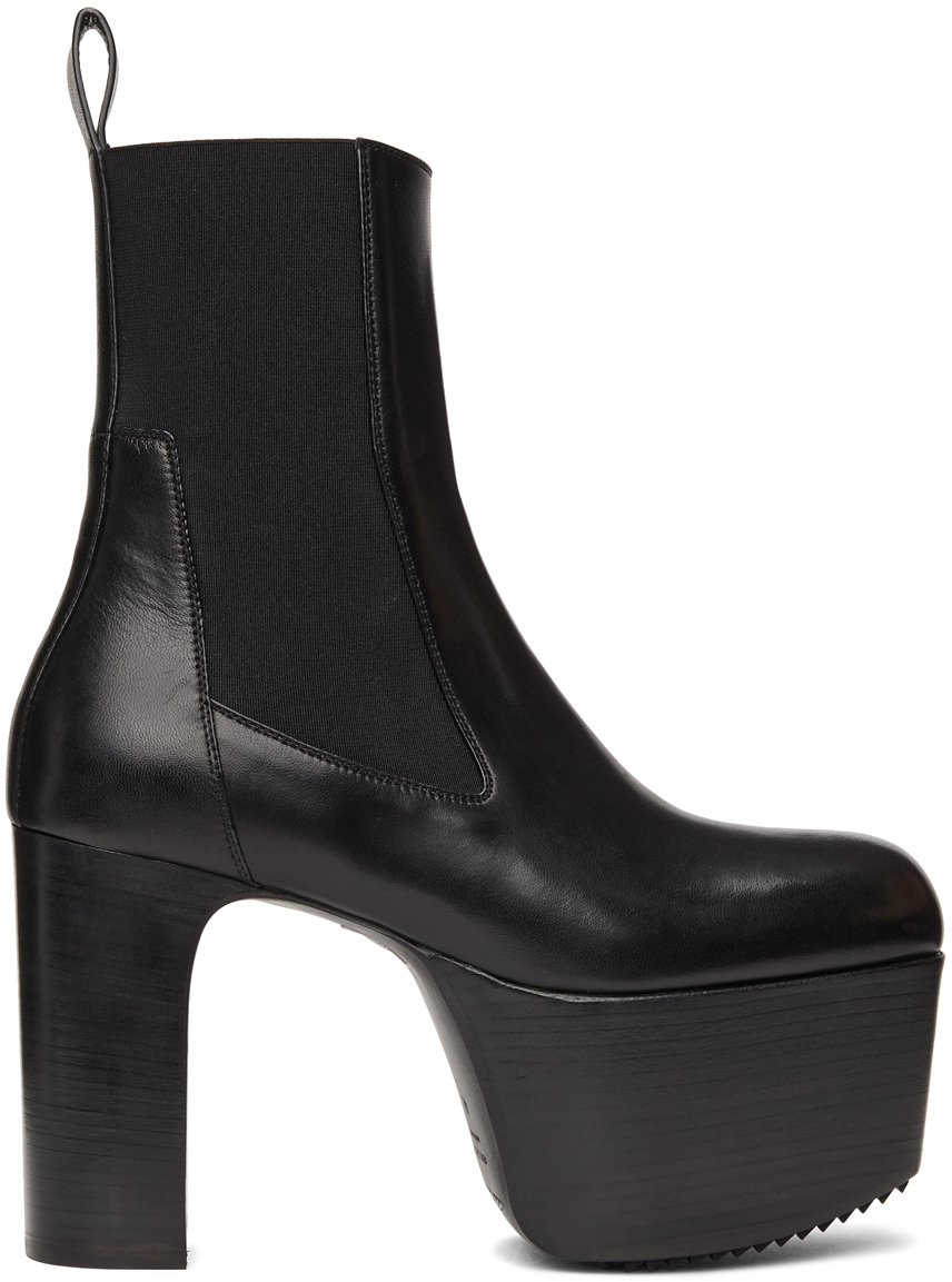 Rick Owens: Black Kiss 65 Ankle Boots | SSENSE